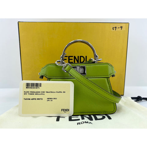 FENDI Peekaboo Nano Shoulder Bag green WS33828
