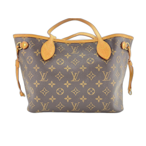 LOUIS VUITTON Never full PM Handbag Brown WS33833