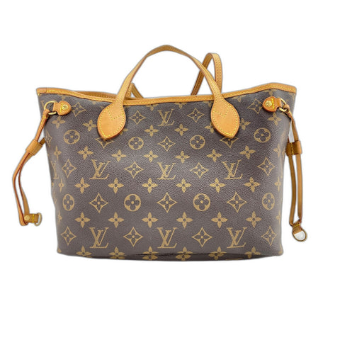 LOUIS VUITTON Never full PM Handbag Brown WS33833
