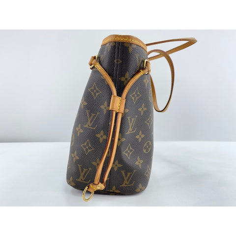LOUIS VUITTON Never full PM Handbag Brown WS33833