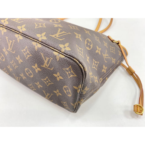 LOUIS VUITTON Never full PM Handbag Brown WS33833
