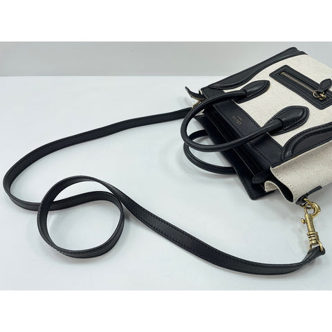 CELINE Luggage Shopper Shoulder Bag beige WS33838