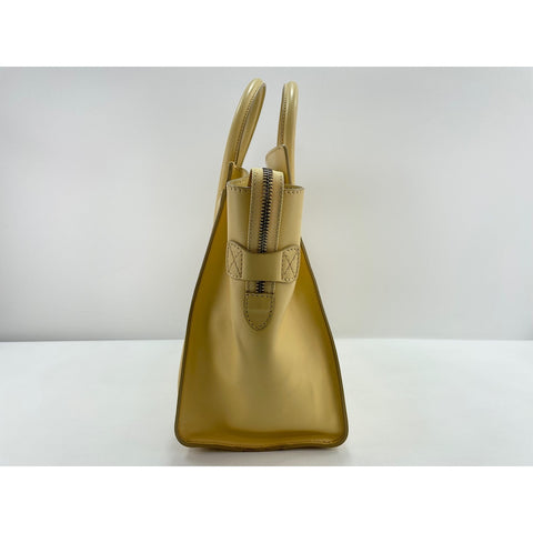 CELINE Luggage micro Tote Bag yellow WS33839