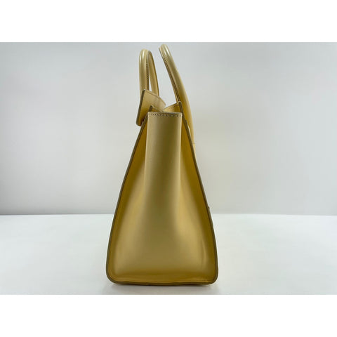 CELINE Luggage micro Tote Bag yellow WS33839
