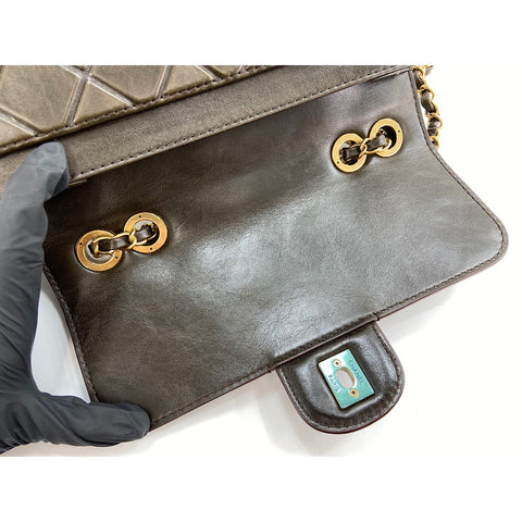 CHANEL Matrasse Shoulder Bag Brown WS33841