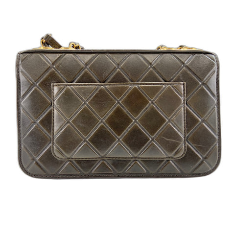 CHANEL Matrasse Shoulder Bag Brown WS33841