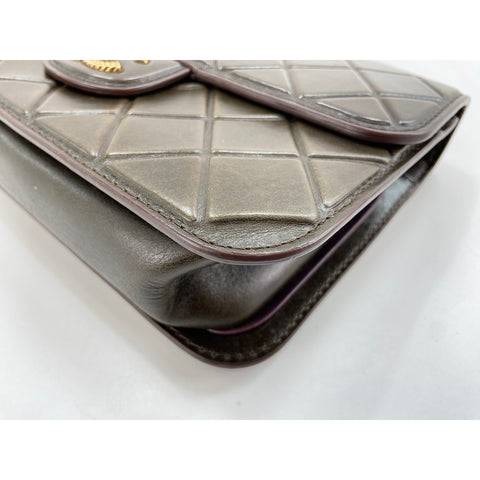 CHANEL Matrasse Shoulder Bag Brown WS33841
