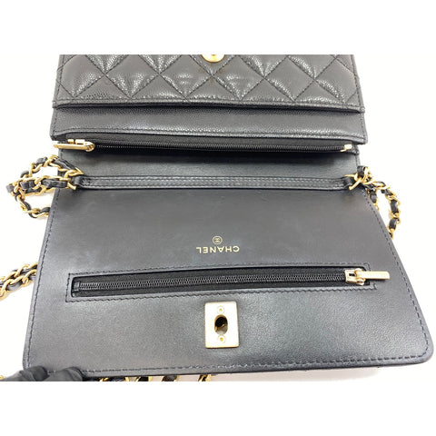 CHANEL Matrasse Shoulder Bag black WS33845