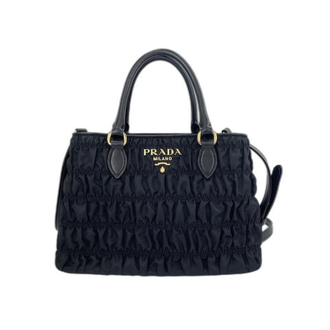 PRADA Gathered Handbag black WS33851