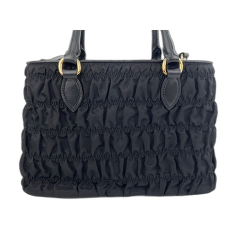 PRADA Gathered Handbag black WS33851
