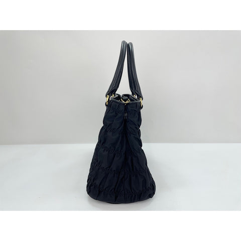PRADA Gathered Handbag black WS33851