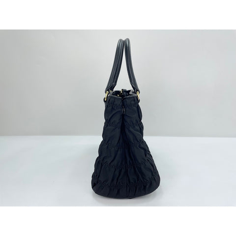 PRADA Gathered Handbag black WS33851