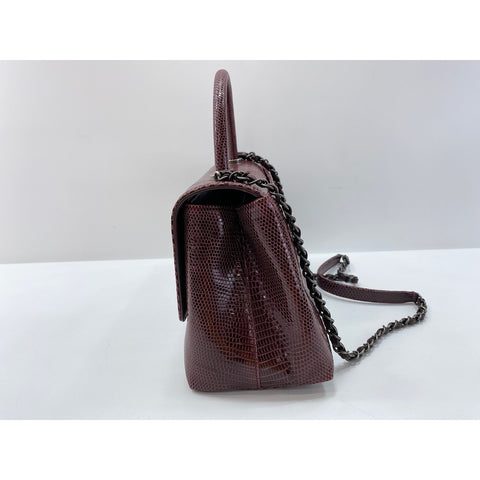 CHANEL 28 Shoulder Bag wine-red WS33854