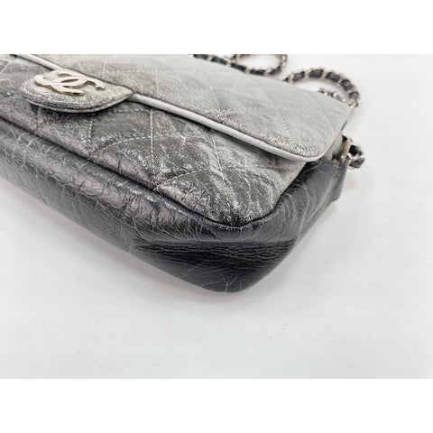 CHANEL Matrasse Shoulder Bag gray WS33857