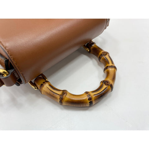 GUCCI Bamboo Shoulder Bag Brown WS33858