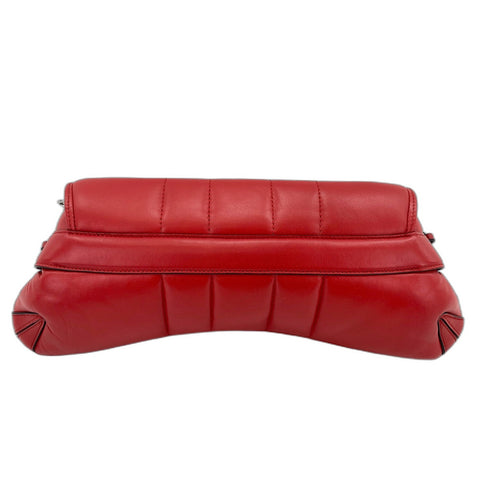 GUCCI Horsebit Shoulder Bag Red WS33862