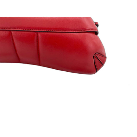 GUCCI Horsebit Shoulder Bag Red WS33862