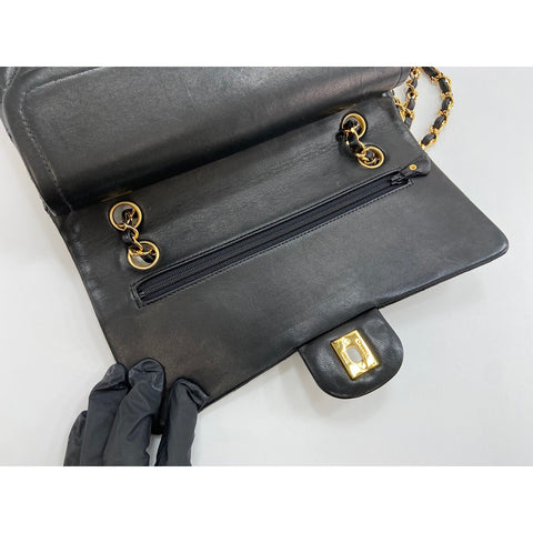 CHANEL Matrasse 25 Shoulder Bag black WS33865