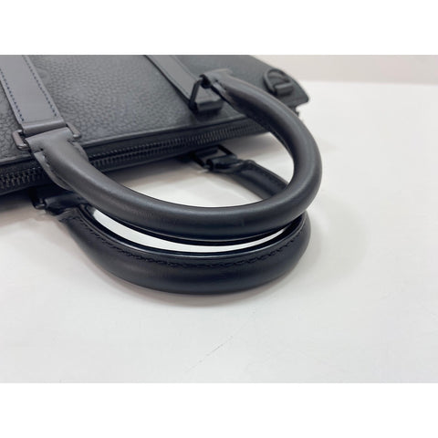 LOUIS VUITTON Sac Plat Cloth Shoulder Bag black WS33868
