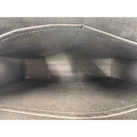 LOUIS VUITTON Sac Plat Cloth Shoulder Bag black WS33868