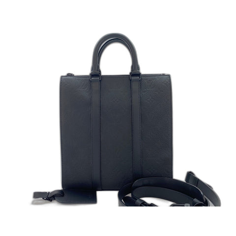 LOUIS VUITTON Sac Plat Cloth Shoulder Bag black WS33868