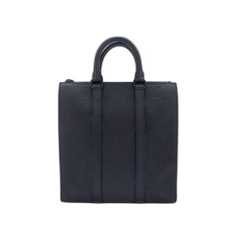 LOUIS VUITTON Sac Plat Cloth Shoulder Bag black WS33868