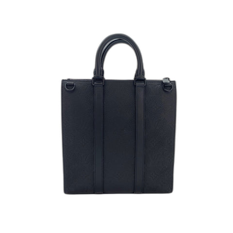 LOUIS VUITTON Sac Plat Cloth Shoulder Bag black WS33868