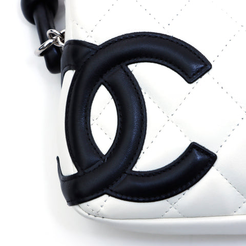 Chanel Cambon Accessory Pouch 2003-2004 Pouch White WS3386