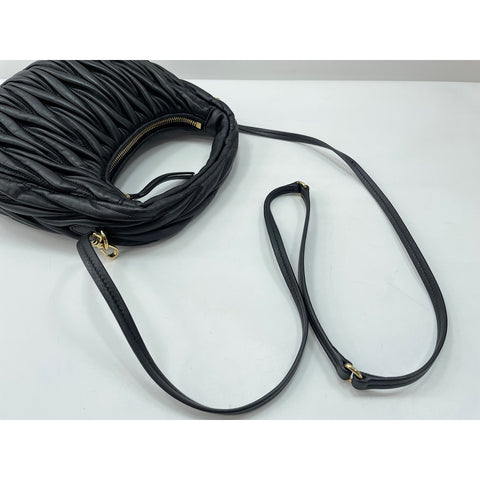 Miu Miu Wonder Hobo Bag Shoulder Bag black WS33870