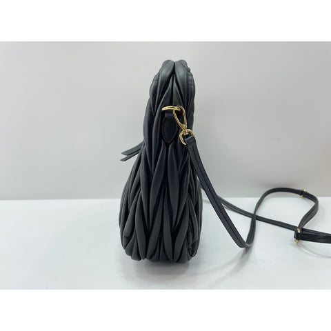 Miu Miu Wonder Hobo Bag Shoulder Bag black WS33870