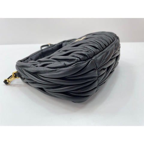 Miu Miu Wonder Hobo Bag Shoulder Bag black WS33870