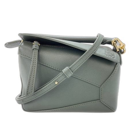 LOEWE Mini puzzle bag Shoulder Bag green WS33874