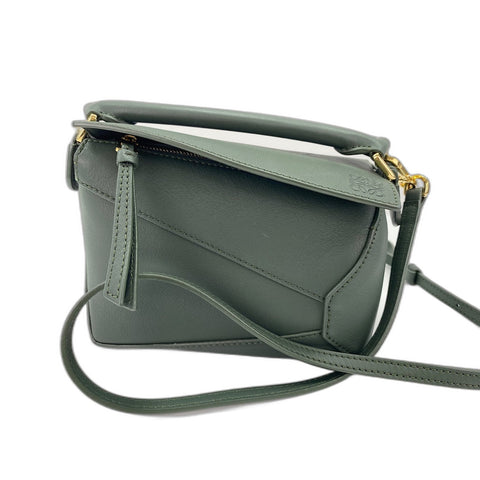LOEWE Mini puzzle bag Shoulder Bag green WS33878