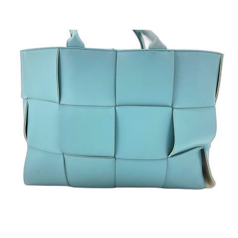 BOTTEGAVENETA MAXI INTRECCIATO Tote Bag blue WS33883