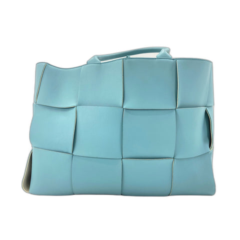 BOTTEGAVENETA MAXI INTRECCIATO Tote Bag blue WS33883