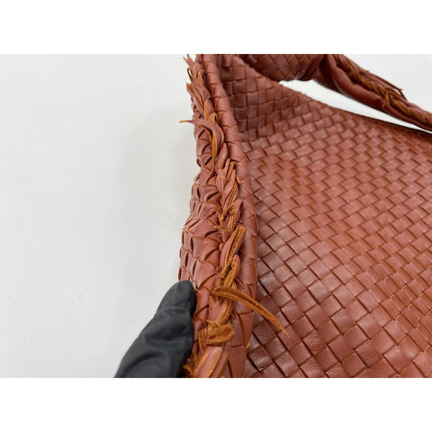 BOTTEGAVENETA INTRECCIATO Shoulder Bag Brown WS33894