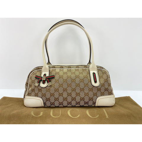 GUCCI Sherry line Handbag beige WS33899
