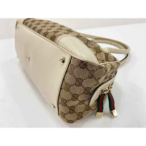 GUCCI Sherry line Handbag beige WS33899