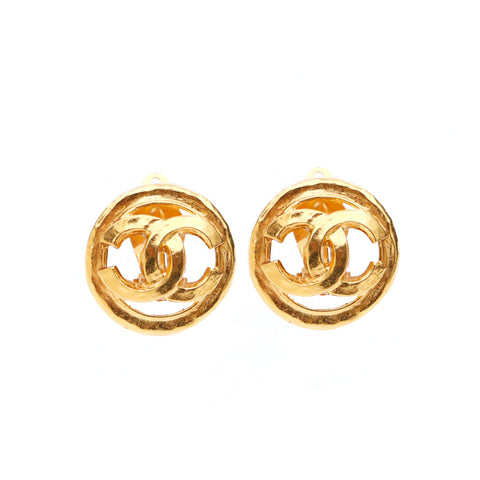 Chanel Coco Mark 1994 Boucles d'oreilles GP Gold WS3389