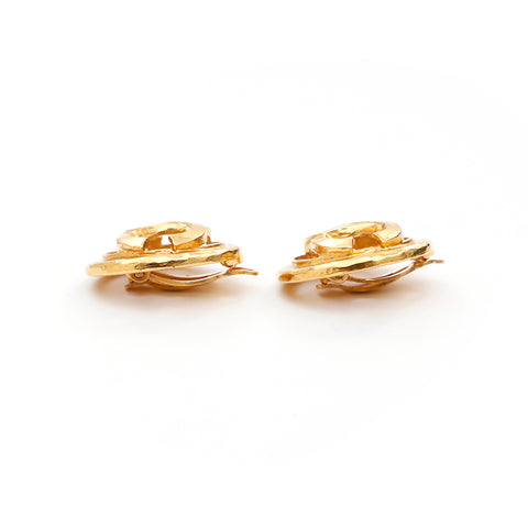 Chanel Coco Mark 1994 Boucles d'oreilles GP Gold WS3389