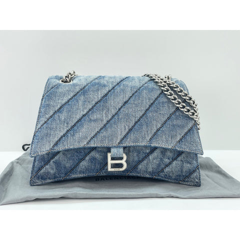 BALENCIAGA crash Shoulder Bag blue WS33905