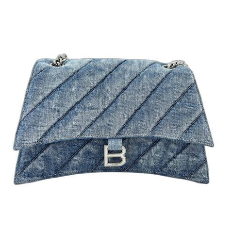 BALENCIAGA crash Shoulder Bag blue WS33905