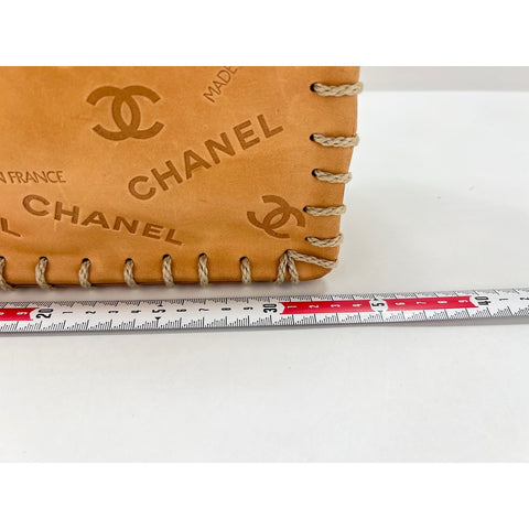 CHANEL Big Mato Lasse Shoulder Bag beige WS33913