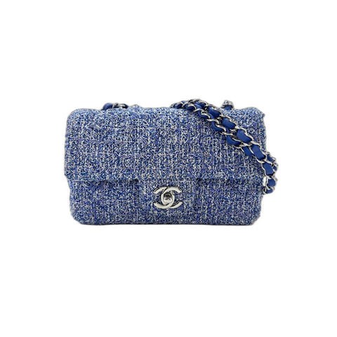 CHANEL Mini matrasse Shoulder Bag blue WS33914