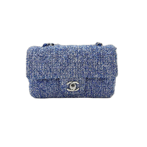 CHANEL Mini matrasse Shoulder Bag blue WS33914