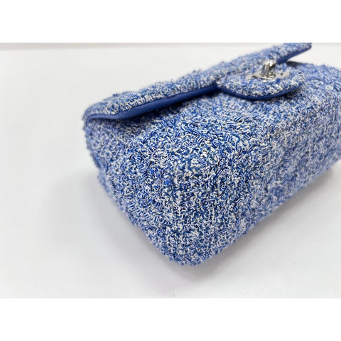 CHANEL Mini matrasse Shoulder Bag blue WS33914