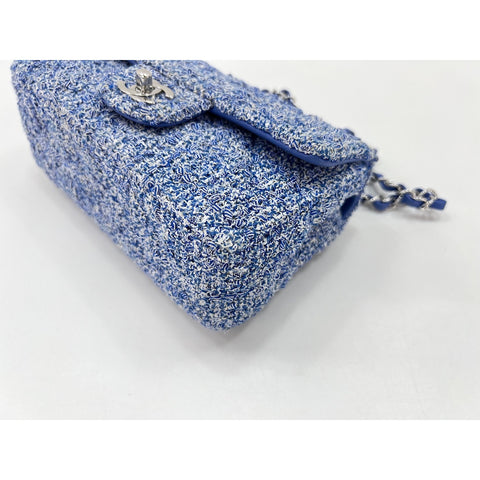 CHANEL Mini matrasse Shoulder Bag blue WS33914