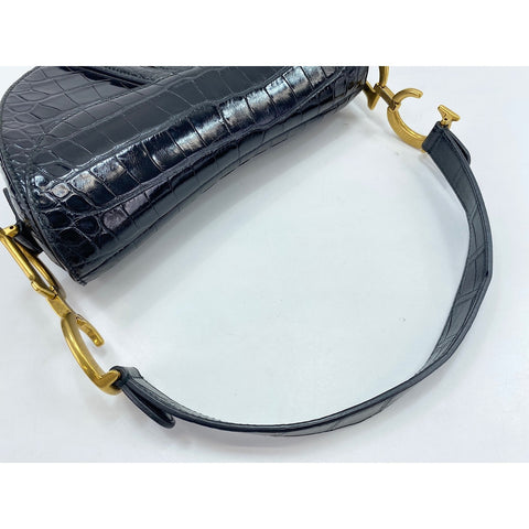 Christian Dior saddle Shoulder Bag black WS33915
