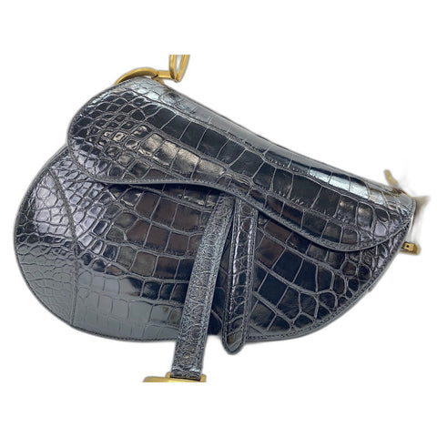 Christian Dior saddle Shoulder Bag black WS33915