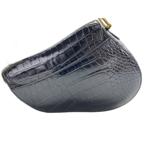 Christian Dior saddle Shoulder Bag black WS33915